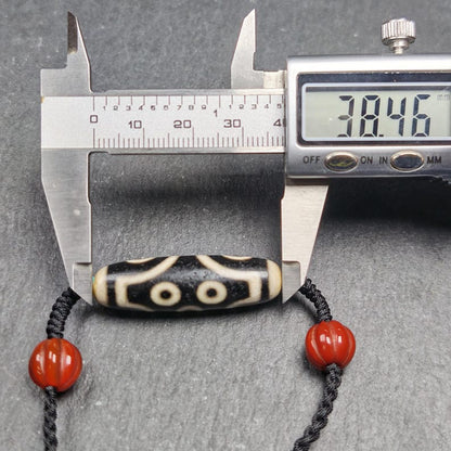 Antique 7 Eyes Dzi Bead Necklace | 38*11mm Gandhanra-ART