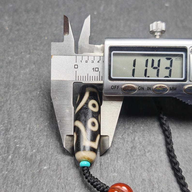 Antique 7 Eyes Dzi Bead Necklace | 38*11mm Gandhanra-ART