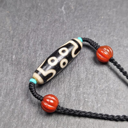 Antique 7 Eyes Dzi Bead Necklace | 38*11mm Gandhanra-ART