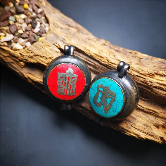Gau Ghau Shrine,Tibetan Buddhist Altar,Kalachakra Amulet - Gandhanra-ART