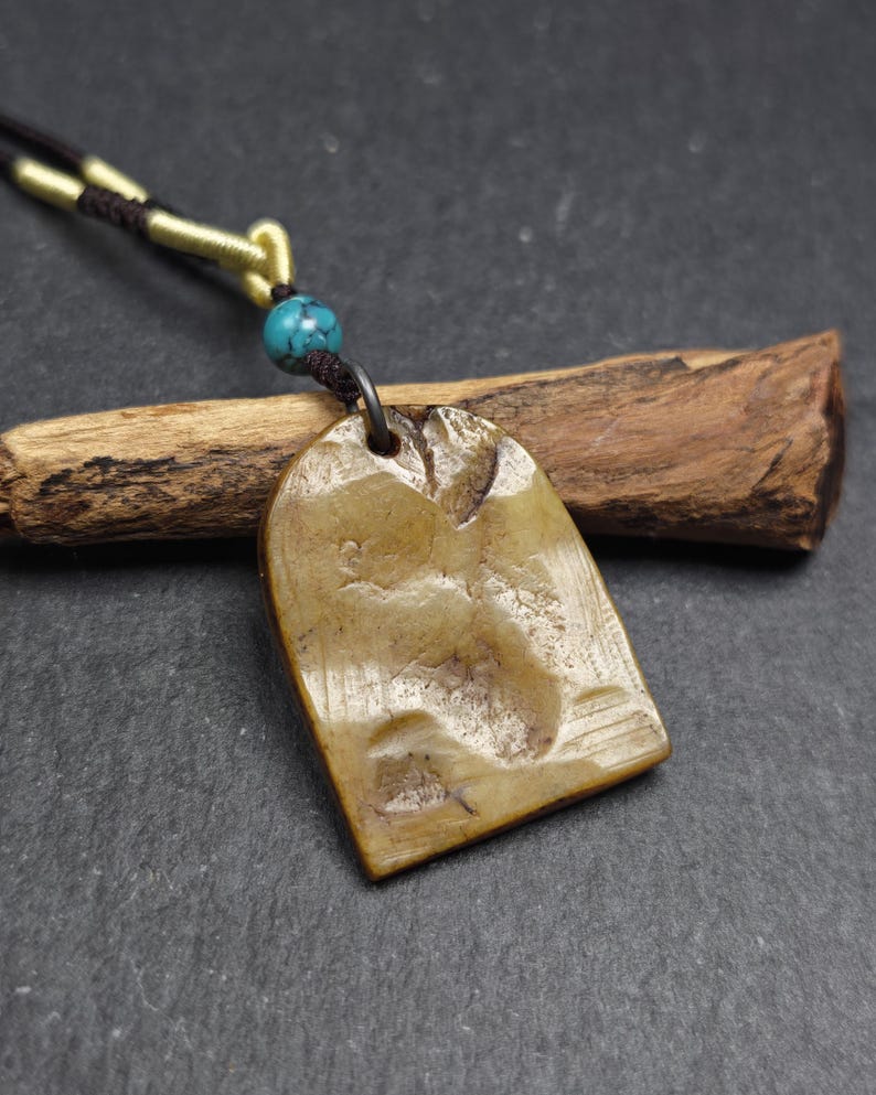 Antique Kapala Amulet Tenfold Auspicious Diagram - Gandhanra Old Tibetan Protective Charm, - 35mm × 26mm - Decades Old