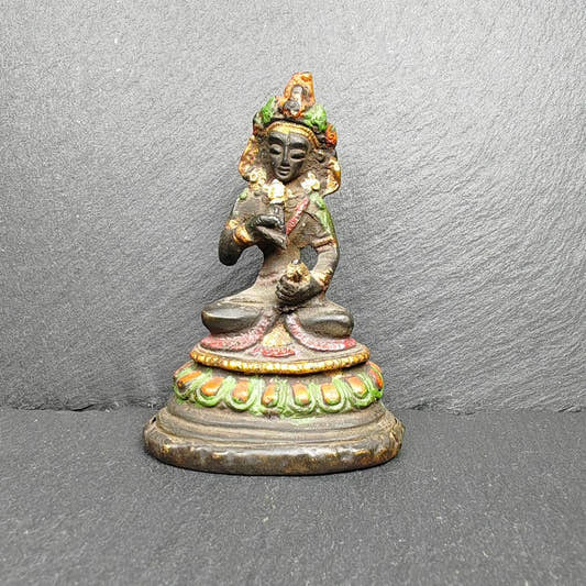Tibetan Buddha Statue - Tibetan Buddhist statue, front view