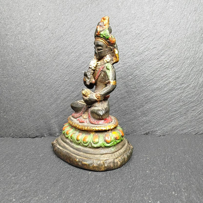Antique Tibetan Buddha Statue | Vajrasattva Dorje Sempa | 75mm Height | 40 Years Old