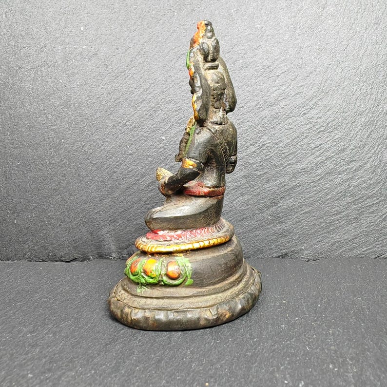 Antique Tibetan Buddha Statue | Vajrasattva Dorje Sempa | 75mm Height | 40 Years Old