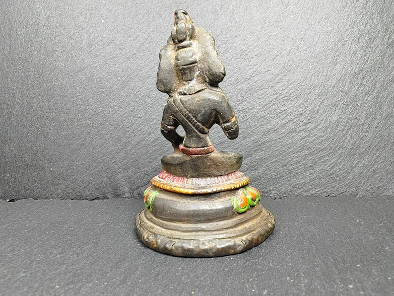 Antique Tibetan Buddha Statue | Vajrasattva Dorje Sempa | 75mm Height | 40 Years Old