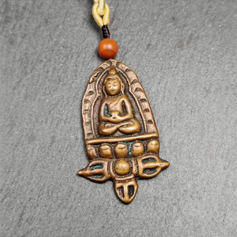 Tibetan Buddhist Amulet - Tibetan Buddhist amulet, view 5