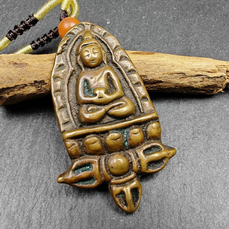 Tibetan Buddhist Amulet - Tibetan Buddhist amulet, view 8