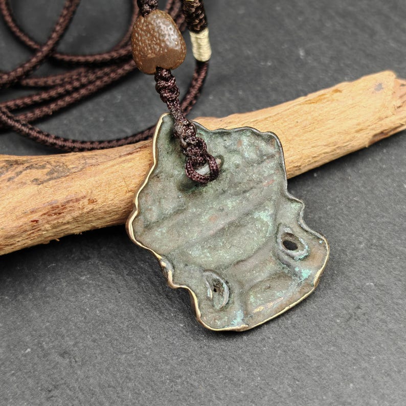 Antique Tibetan Buddhist Talisman - Mani Jewel Amulet - Wish Fulfilling Jewel - Cintamani Pendant,Decades Old