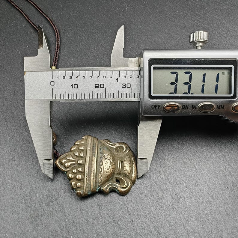 Antique Tibetan Buddhist Talisman - Mani Jewel Amulet - Wish Fulfilling Jewel - Cintamani Pendant,Decades Old