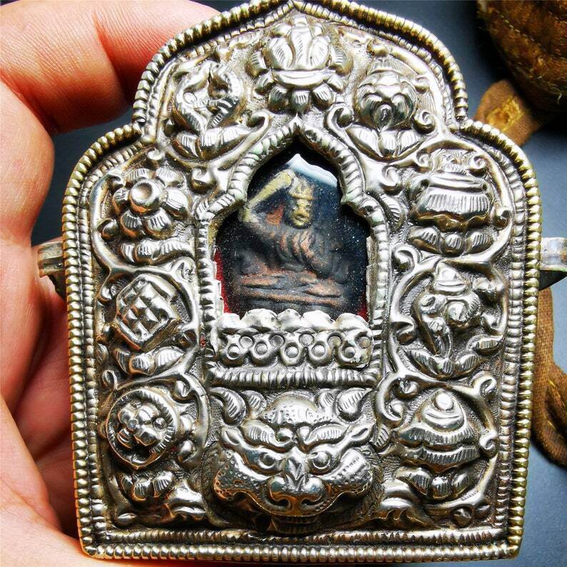 Gau Ghau Shrine,Buddhist Altar with Manjusri Statue - Tibetan Buddhist statue, detailed view