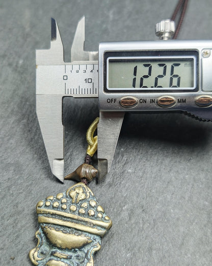 Antique Treasure Vase Amulet - Tibetan Buddhist Talisman - Mani Jewel Charm - Cintamani Pendant,Decades Old