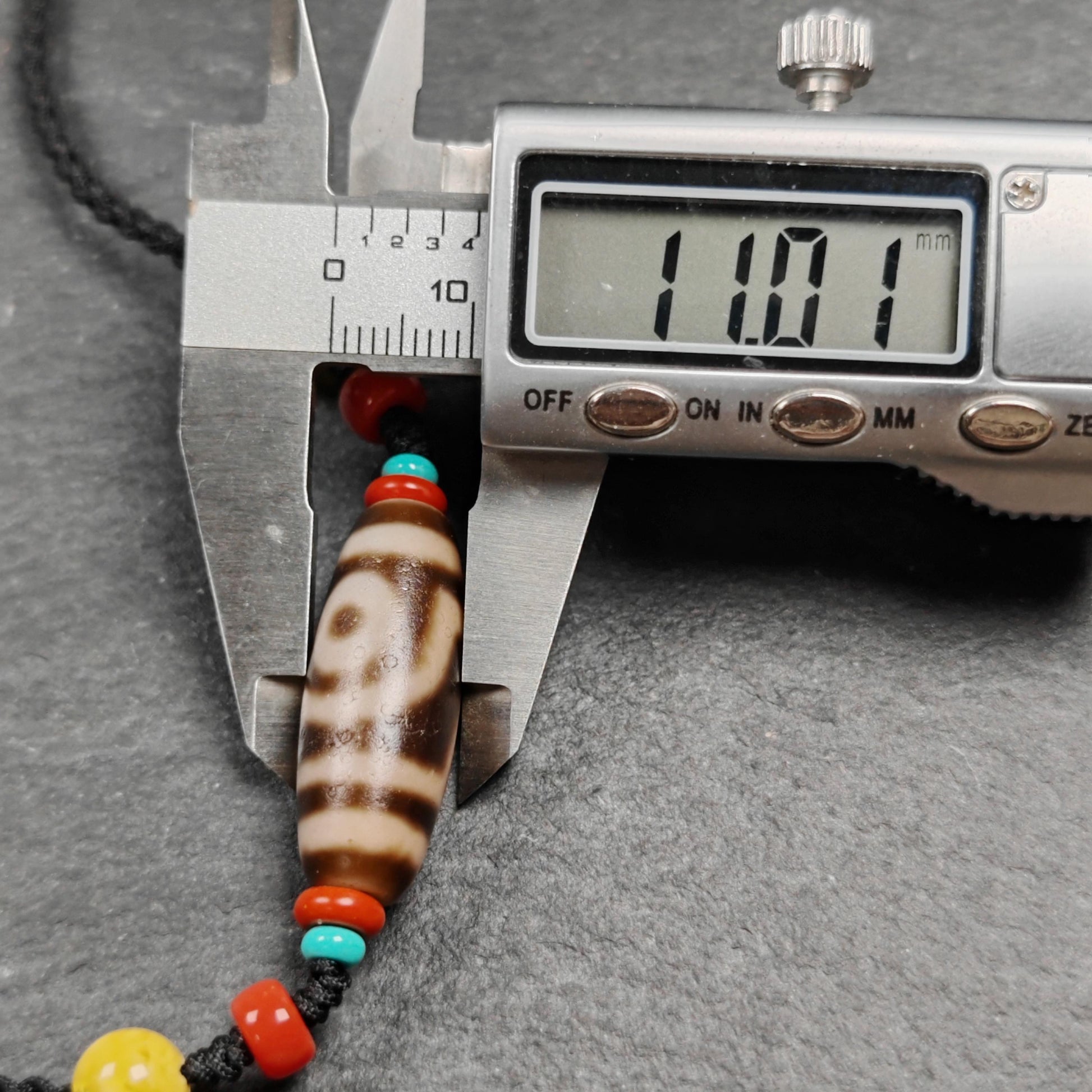 Authentic 2 Eyes Dzi Bead Necklace | Antique Tibetan Jewelry | Protection Amulet for Happy and Harmonious | Spiritual Gift for Him Her