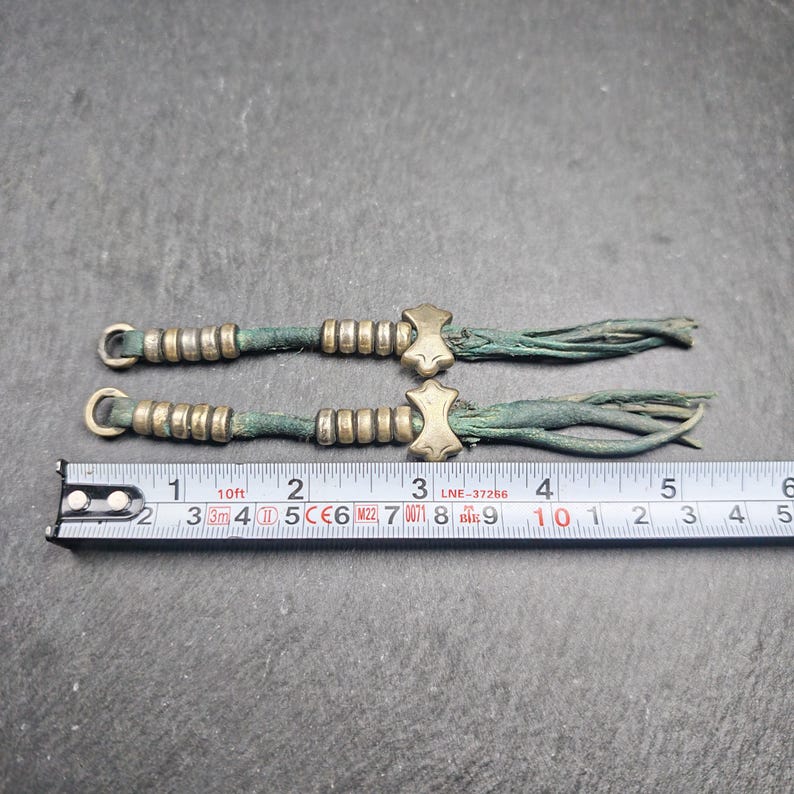 Authentic 7+mm Tibetan Prayer Bead Counters for 8-16mm Tibetan Rosary - Necklace Mala - Made of Bronze,Decades Old