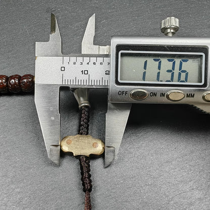 Authentic 8mm Rudraksha Necklace Mala: Tibetan 108 Prayer Beads Rosary - 40cm Stretched