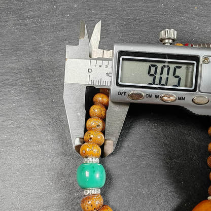 Authentic 9mm Lotus Seed Beads Wrist Mala Bracelet - Tibetan Buddhist mala beads, view 10