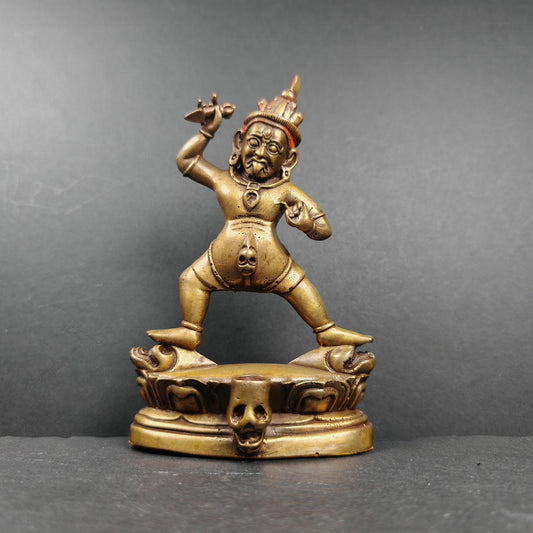 Authentic Drashi Lhamo / Zashi Lhamo - Scared Tibetan Statue - Fully Consecrated and Blessed - Spiritual Decor - 40 Years Old - 12cm Height