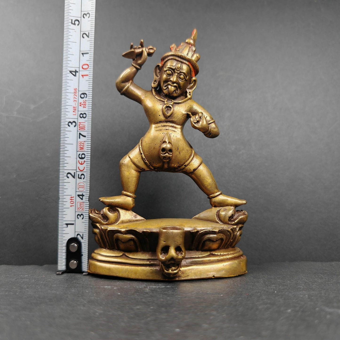 Authentic Drashi Lhamo / Zashi Lhamo - Scared Tibetan Statue - Fully Consecrated and Blessed - Spiritual Decor - 40 Years Old - 12cm Height