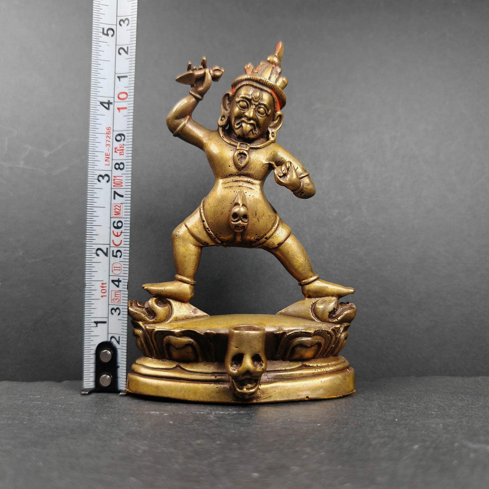 Authentic Drashi Lhamo / Zashi Lhamo - Scared Tibetan Statue - Fully Consecrated and Blessed - Spiritual Decor - 40 Years Old - 12cm Height