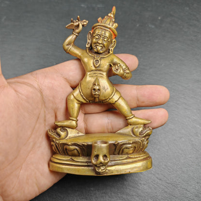 Authentic Drashi Lhamo / Zashi Lhamo - Scared Tibetan Statue - Fully Consecrated and Blessed - Spiritual Decor - 40 Years Old - 12cm Height