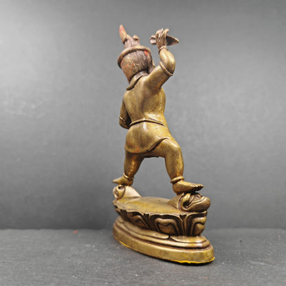 Authentic Drashi Lhamo / Zashi Lhamo - Scared Tibetan Statue - Fully Consecrated and Blessed - Spiritual Decor - 40 Years Old - 12cm Height