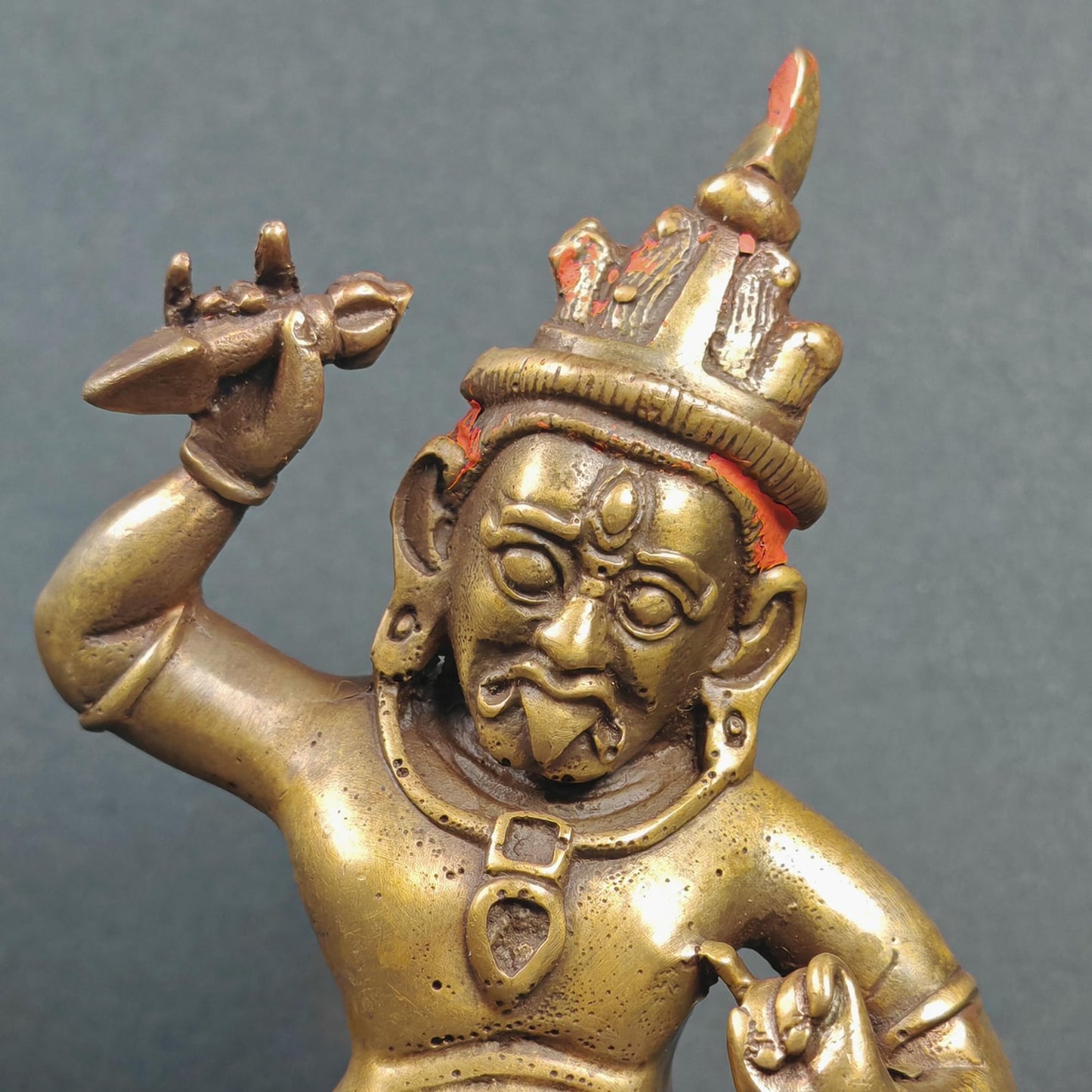 Authentic Drashi Lhamo / Zashi Lhamo - Scared Tibetan Statue - Fully Consecrated and Blessed - Spiritual Decor - 40 Years Old - 12cm Height