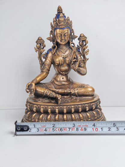 Authentic Green Tara Statue - Fully Consecrated and Blessed - Tibetan Buddhist statue, view 14