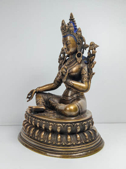 Authentic Green Tara Statue - Fully Consecrated and Blessed - Tibetan Buddhist statue, view 8