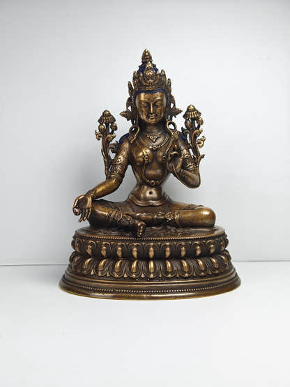 Authentic Green Tara Statue - Fully Consecrated and Blessed - Tibetan Buddhist statue, view 9