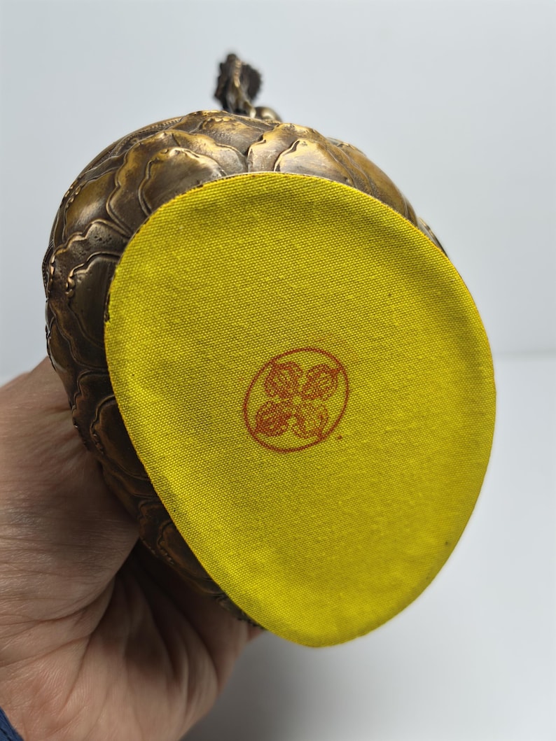 Authentic Manjusri Statue - Scared Tibetan Statue - Fully Consecrated and Blessed - Spiritual Decor - 16cm Height - Decades Old