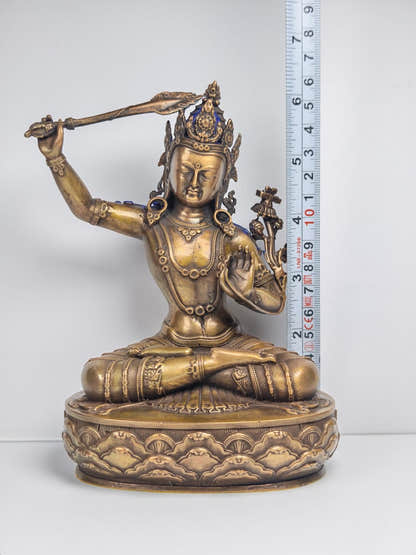 Authentic Manjusri Statue Tibetan Statue - Fully Consecrated and Blessed - Tibetan Buddhist statue, view 12