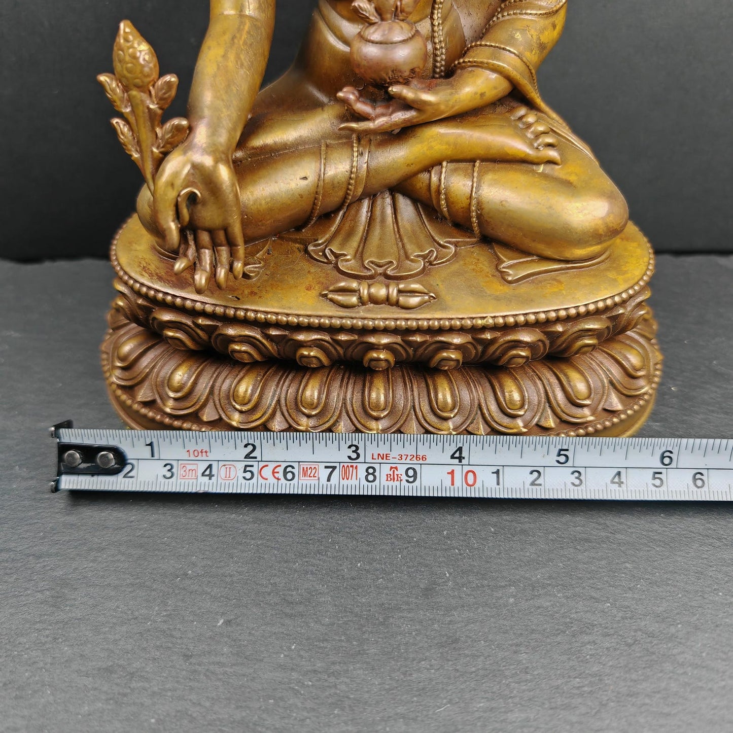 Authentic Medicine Buddha Statue - Scared Tibetan Statue - Fully Consecrated and Blessed - Spiritual Decor - Decades Old - 21cm Height