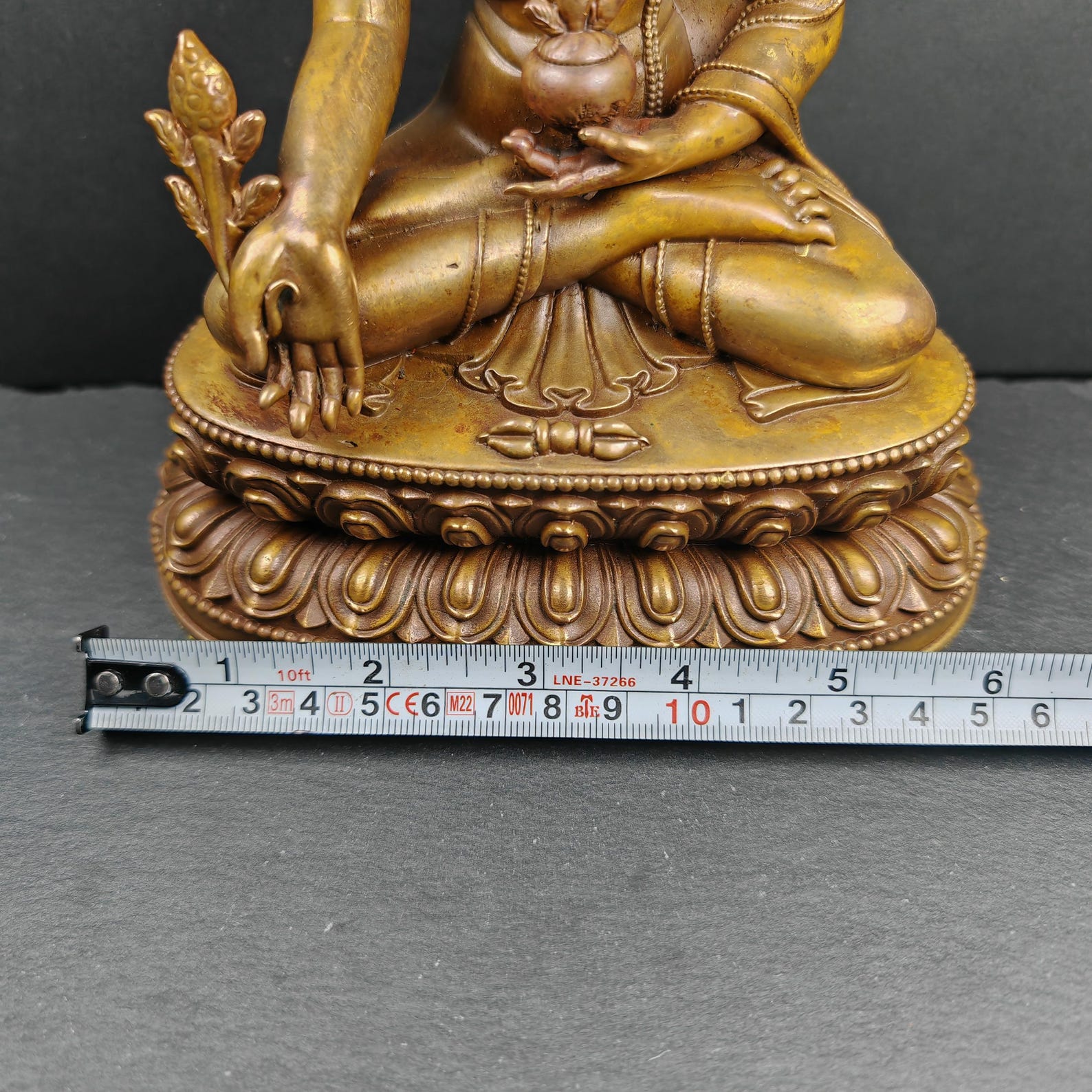 Authentic Medicine Buddha Statue - Scared Tibetan Statue - Fully Consecrated and Blessed - Spiritual Decor - Decades Old - 21cm Height