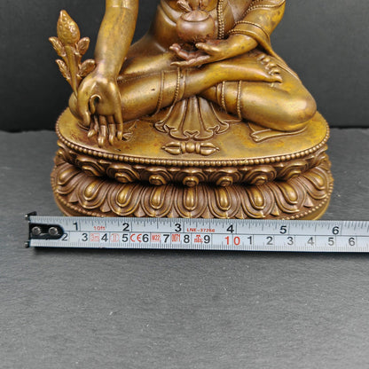 Authentic Medicine Buddha Statue - Scared Tibetan Statue - Fully Consecrated and Blessed - Spiritual Decor - Decades Old - 21cm Height