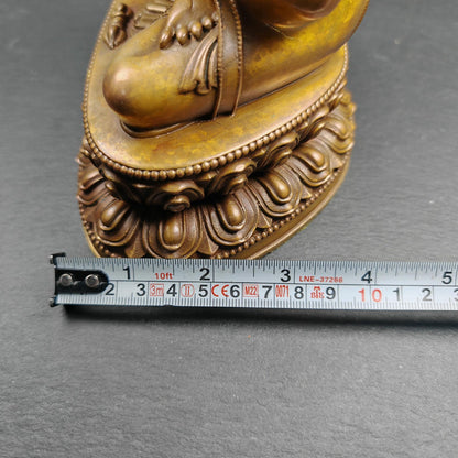 Authentic Medicine Buddha Statue - Scared Tibetan Statue - Fully Consecrated and Blessed - Spiritual Decor - Decades Old - 21cm Height