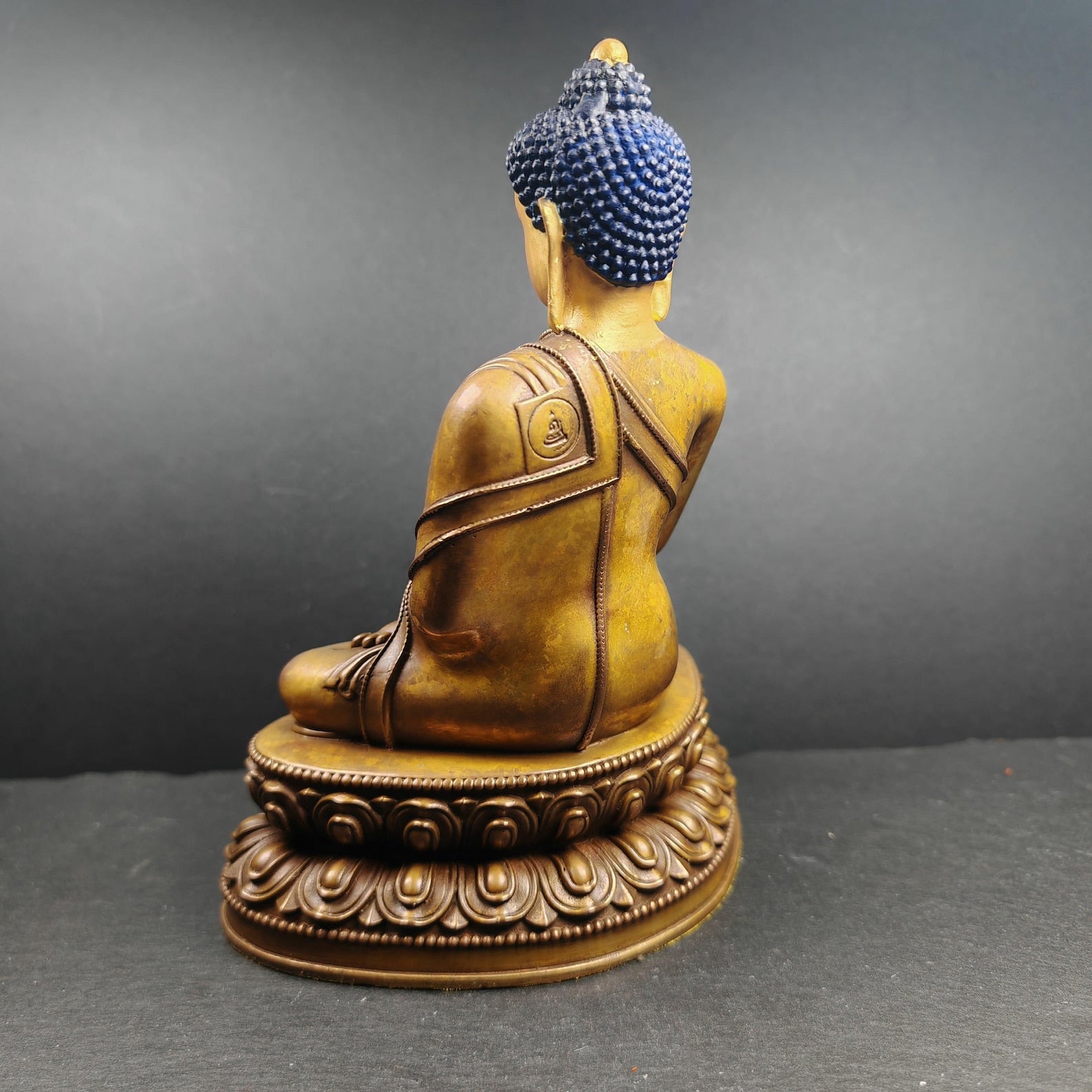 Authentic Medicine Buddha Statue - Scared Tibetan Statue - Fully Consecrated and Blessed - Spiritual Decor - Decades Old - 21cm Height