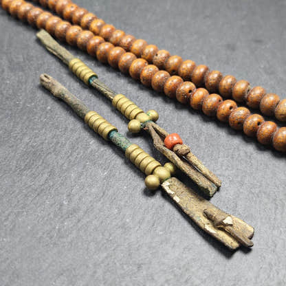 Authentic Old Bead Counters for Mala - 6mm beads - Tibetan Buddhist mala beads, view 4