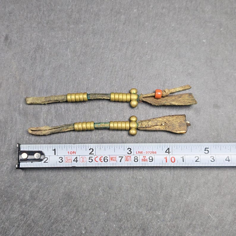 Authentic Old Bead Counters for Mala - Tibetan Rosary Accessories - Made of Lima Brass - 6mm beads