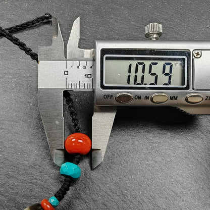 Authentic Ruyi Dzi Necklace | Tibetan Jewelry | Protection Charm for Good Fortune Protection | 35*11mm