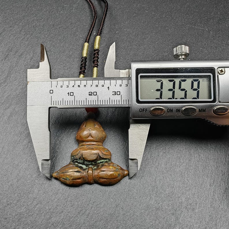Authentic Tibetan Buddhist Amulet | Copper Stupa + Vajra Pendant | Buddhist Tower | Protective Charm | Spiritual Necklace