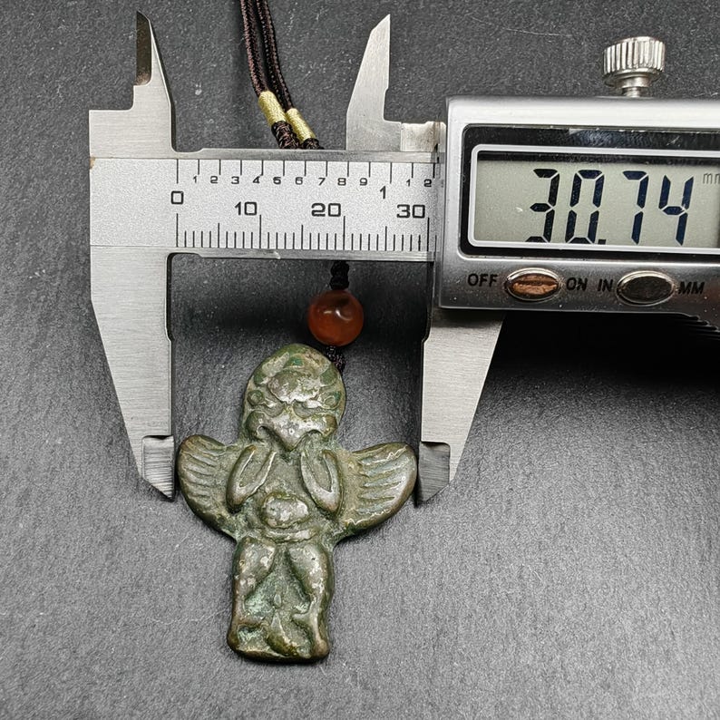 Authentic Tibetan Buddhist Amulet Pendant | Garuda Golden-Winged Bird | Garula Suparna Sacred Charm | Spiritual Jewelry