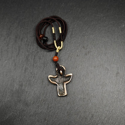 Authentic Tibetan Buddhist Amulet Pendant | Garuda Golden-Winged Bird | Garula Suparna Sacred Charm | Spiritual Jewelry