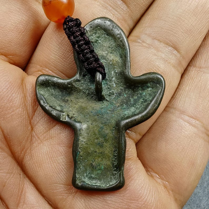 Authentic Tibetan Buddhist Amulet Pendant | Garuda Golden-Winged Bird | Garula Suparna Sacred Charm | Spiritual Jewelry