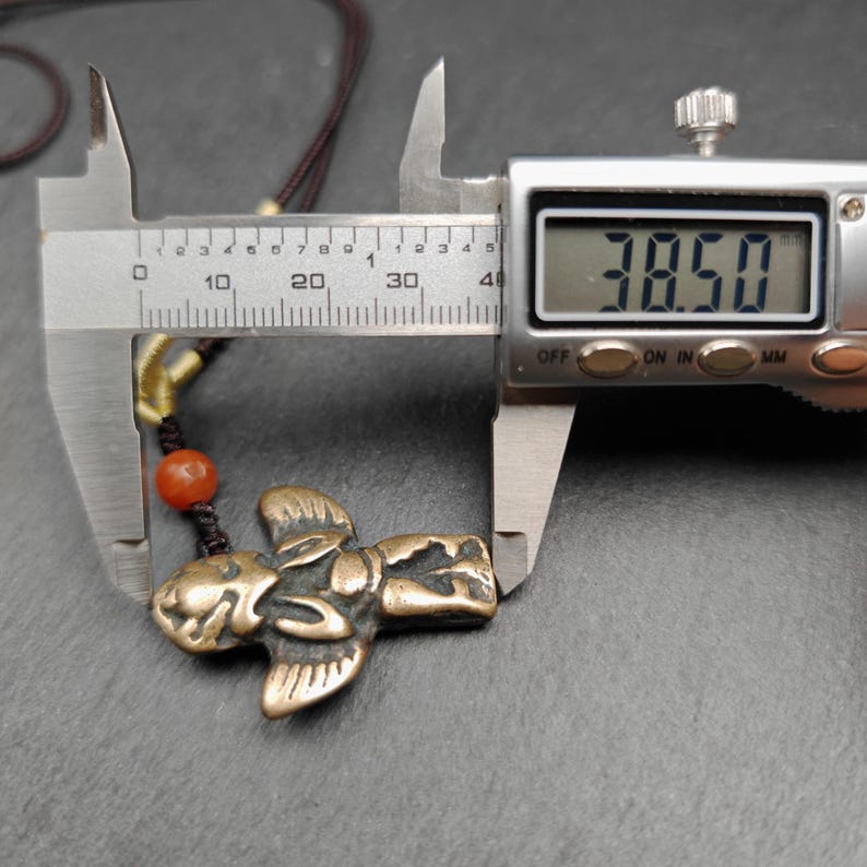 Authentic Tibetan Buddhist Amulet Pendant | Garuda Golden-Winged Bird | Garula Suparna Sacred Charm | Spiritual Jewelry
