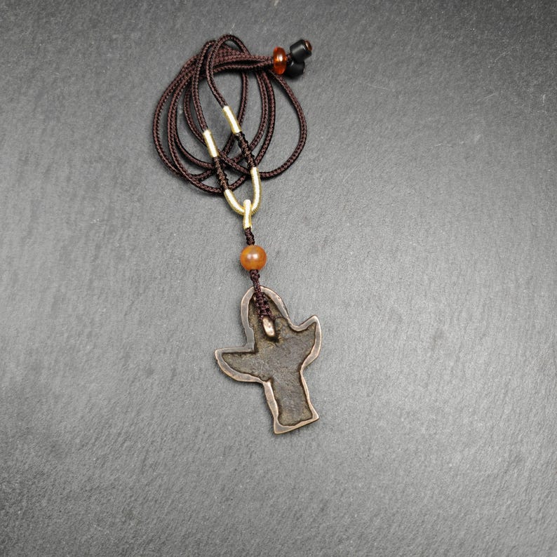 Authentic Tibetan Buddhist Amulet Pendant | Garuda Golden-Winged Bird | Garula Suparna Sacred Charm | Spiritual Jewelry