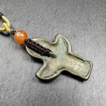 Authentic Tibetan Buddhist Amulet Pendant | Garuda Golden-Winged Bird | Garula Suparna Sacred Charm | Spiritual Jewelry