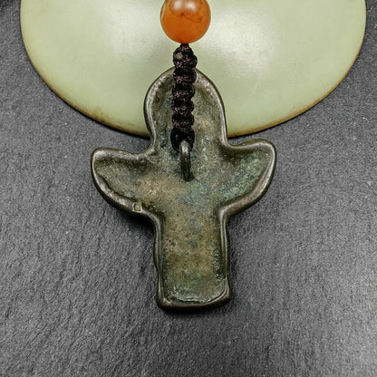 Authentic Tibetan Buddhist Amulet Pendant | Garuda Golden-Winged Bird | Garula Suparna Sacred Charm | Spiritual Jewelry