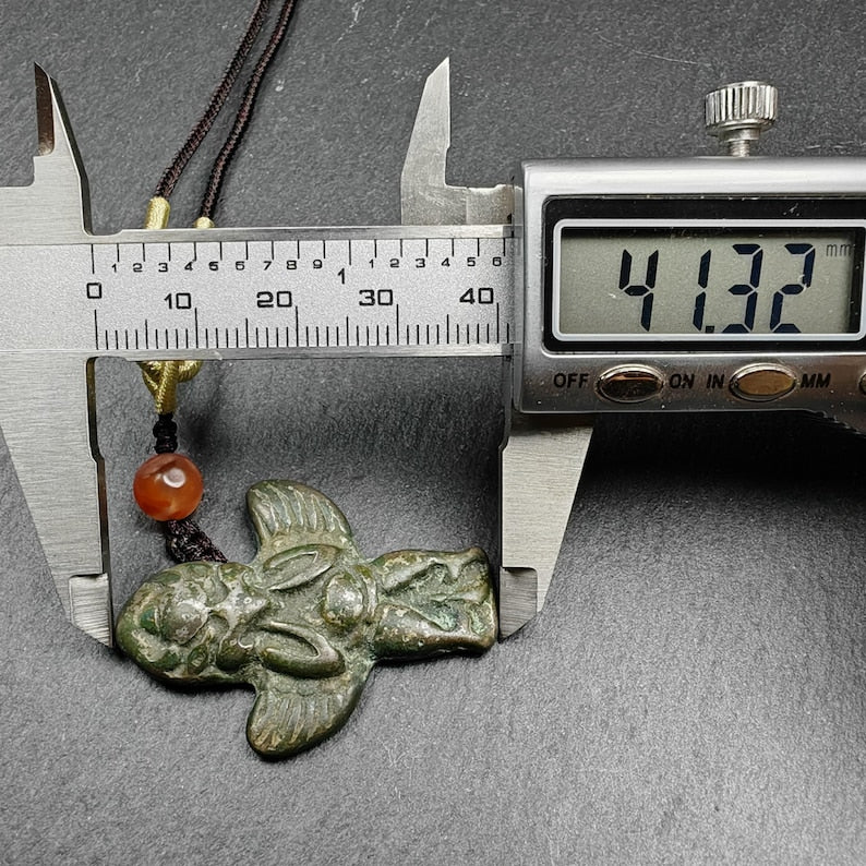 Authentic Tibetan Buddhist Amulet Pendant | Garuda Golden-Winged Bird | Garula Suparna Sacred Charm | Spiritual Jewelry