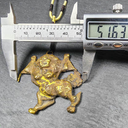 Authentic Tibetan Snow Lion Amulet - Tibetan Buddhist amulet, view 9