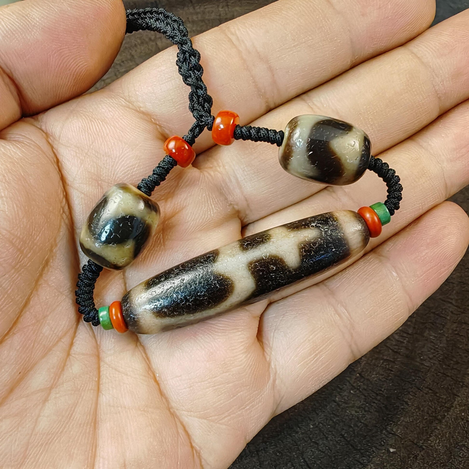 Authentic Tibetan Treasure Vase Dzi Bead Necklace | Protective Charm | Spirital Gift | Decades Old