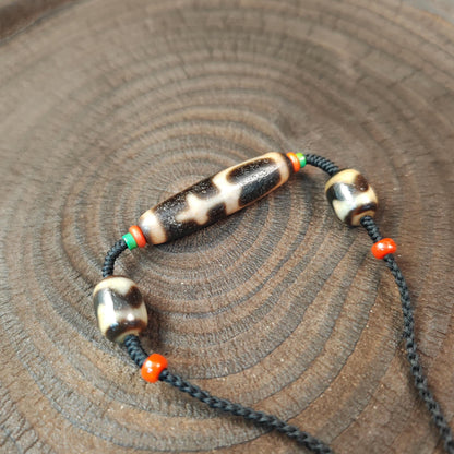 Authentic Tibetan Treasure Vase Dzi Bead Necklace | Protective Charm | Spirital Gift | Decades Old